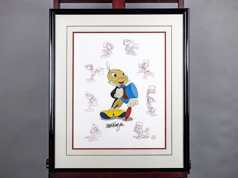 Disney Jiminy Cricket (Pinocchio) Limited Edition Cel Signed 1995